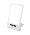 Lampe de luminothérapie LED avec minuterie/alarme - 18W, blanc/bleu, 10 000 LUX, batterie intégrée