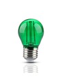 Ampoule LED E27 2W - Verte, Filament carbone