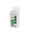 Ampoule LED E27 2W - Verte, Filament carbone