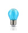 Ampoule LED E27 2W Sphérique - Bleu, filament