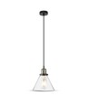 Suspension moderne V-Tac - Verre transparent, Ø18 cm, E27