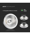 Spot LED G53 20W - AR111, blanc chaud