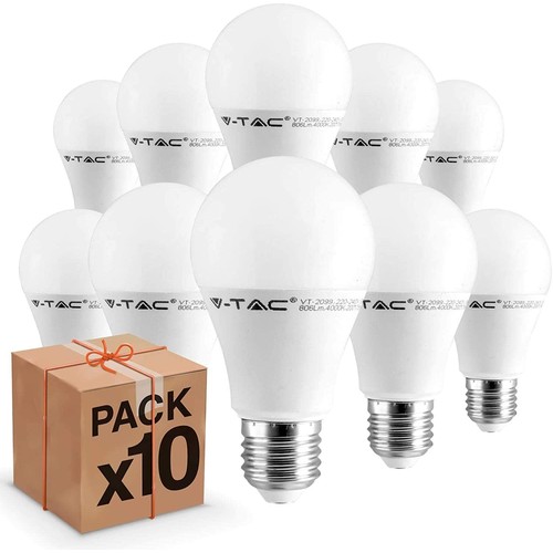 Lot de 10 ampoules LED E27 9W - 200 degrés