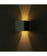 Applique murale LED 12W - IP65 extérieur, gris, carrée, faisceau réglable, source lumineuse incluse