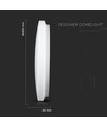 Plafonnier LED 36W - Ø48cm, CCT, 3 couleurs de lumière, rond