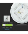 Plafonnier LED 36W - Ø48cm, CCT, 3 couleurs de lumière, rond