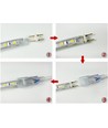 Bande LED étanche 5 m (Type Q) - 230V, IP67, 120 LED, 6W par mètre