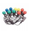 Guirlande LED V-Tac avec 10 ampoules RGB 0,5W - 5 mètres, 230V, source lumineuse incluse