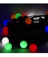 Guirlande LED V-Tac avec 10 ampoules RGB 0,5W - 5 mètres, 230V, source lumineuse incluse