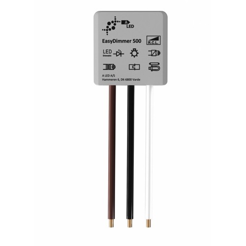 EasyDimmer500 - Variateur LED 250W, interrupteur bascule/poussoir, va-et-vient, encastrable