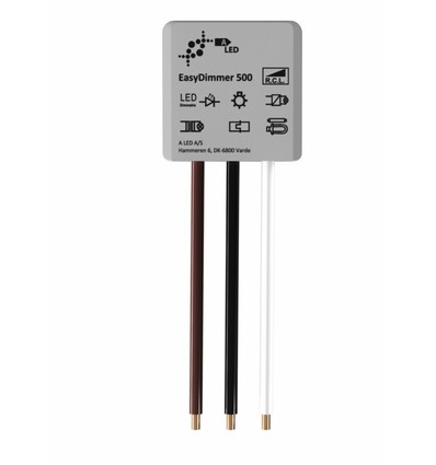 EasyDimmer500 - Variateur LED 250W, interrupteur bascule/poussoir, va-et-vient, encastrable