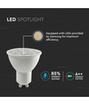 Spot LED GU10 6W - Puce LED Samsung, 10° extra focalisé