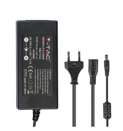 Alimentation 60W / 24V DC pour rubans LED - 2.5A, IP44 pièces humides