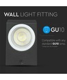 Applique murale GU10 avec éclairage haut/bas - IP44 extérieur, sans source lumineuse