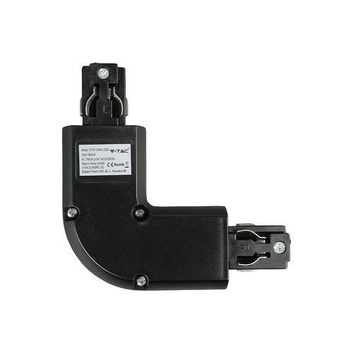 Connecteur en L V-Tac pour rails - Noir