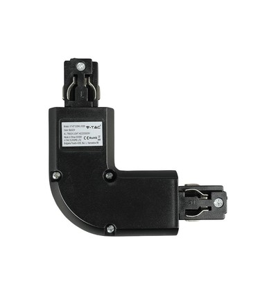 Connecteur en L V-Tac pour rails - Noir