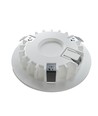 Spot pour meuble Ø6,8cm Unni68 RA95 - 12V DC, Perçage : Ø5,6 cm, Dimensions : Ø6,8 cm, Blanc mat
