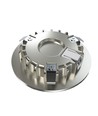 Spot pour meuble Unni68 Ø6,8cm RA95 - 12V DC, perçage : Ø5,6 cm, dimensions : Ø6,8 cm, acier brossé