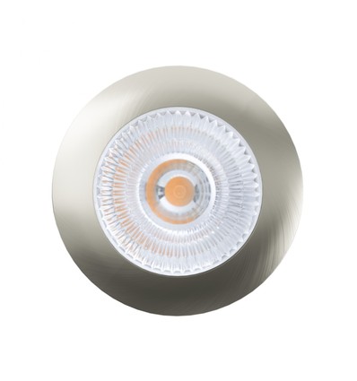 Spot pour meuble Unni68 Ø6,8cm RA95 - 12V DC, perçage : Ø5,6 cm, dimensions : Ø6,8 cm, acier brossé