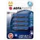 Piles AA AgfaPhoto 4-pack - Alcalines, 1,5V