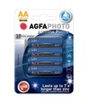 Piles AA AgfaPhoto 4-pack - Alcalines, 1,5V