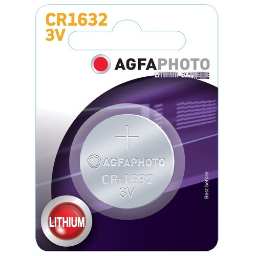 CR1632 1 pièce pile bouton AgfaPhoto - Lithium, 3V