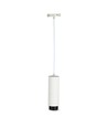 V-Tac suspension moderne - Blanc avec noir, Ø8 cm, GU10