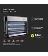 Lampe anti-insectes V-Tac - 2x10W, intérieur, lumière UV, couvre 80m²