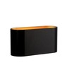 Squalla G9 - IP20, noir, or, sans source lumineuse