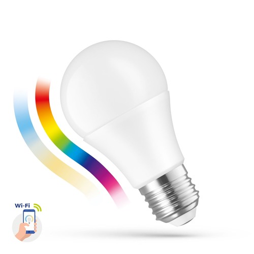 Ampoule LED intelligente 9W - Tuya/Smart Life, compatible Google Home, Alexa et smartphones, A60, E27