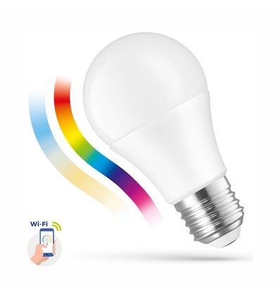 Ampoule LED intelligente 9W - Tuya/Smart Life, compatible Google Home, Alexa et smartphones, A60, E27