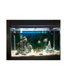 Profilé alu étanche 100cm 16W pour aquarium - 24V DC, IP65, répartition 5:1 blanc/bleu, avec connecteur