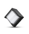 Applique murale 7W - IP65 extérieur, carrée, noire, source lumineuse incluse