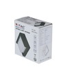 Applique murale 7W - IP65 extérieur, carrée, noire, source lumineuse incluse