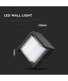 Applique murale 7W - IP65 extérieur, carrée, noire, source lumineuse incluse
