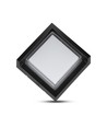 Applique murale 7W - IP65 extérieur, carrée, noire, source lumineuse incluse