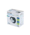 Applique murale LED 12W - IP65 extérieur, Ronde, noire, source lumineuse incluse