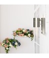 Applique murale GU10 avec capteur - IP44 extérieur, inox, sans source lumineuse