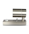 Applique murale GU10 avec capteur - IP44 extérieur, inox, sans source lumineuse