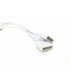 Câble RGB+WW répartiteur 2 voies - 12/24V, blanc