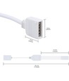 Câble séparateur 3 voies RGB+WW - 12/24V, blanc