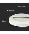 Éclairage LED pour escalier V-Tac 2W - Blanc, montage en surface, IP65 extérieur, 230V