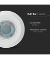 Détecteur de plafond V-Tac en saillie - compatible LED, blanc, infrarouge, IP20 intérieur