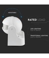 Capteur de mouvement V-Tac - compatible LED, blanc, infrarouge PIR, IP44 extérieur