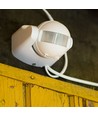 Capteur de mouvement V-Tac - compatible LED, blanc, infrarouge PIR, IP44 extérieur