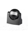 Détecteur de mouvement - IP44 extérieur, compatible LED, noir, PIR infrarouge