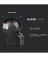 Détecteur de mouvement - IP44 extérieur, compatible LED, noir, PIR infrarouge
