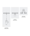 Support encastrable Spectrum SHIFT - Pour encastrement du rail