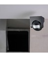 Détecteur de mouvement - IP44 extérieur, compatible LED, noir, PIR infrarouge