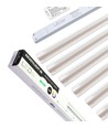 Ensemble de rails LED Troldtekt 6x60 cm - CCT, encastré, Akustilight incluant télécommande, câbles et driver